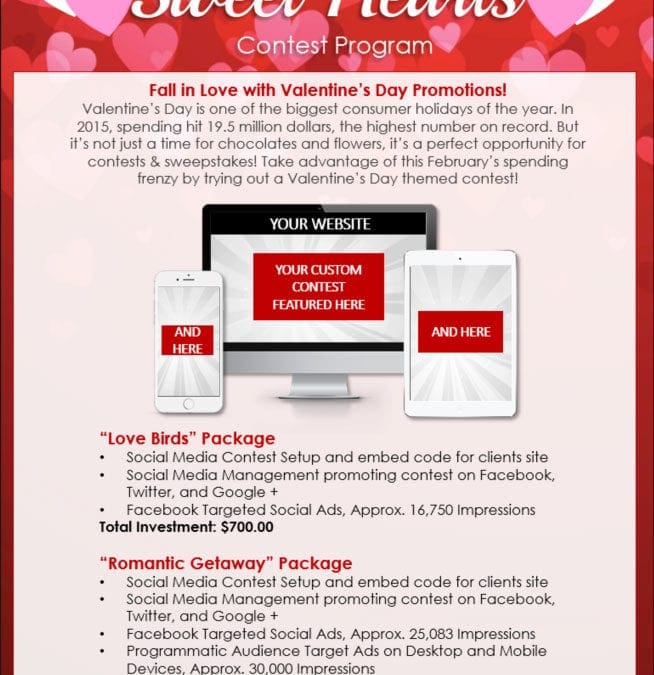 Valentine’s Day Contesting Ideas & Special Sales Offer